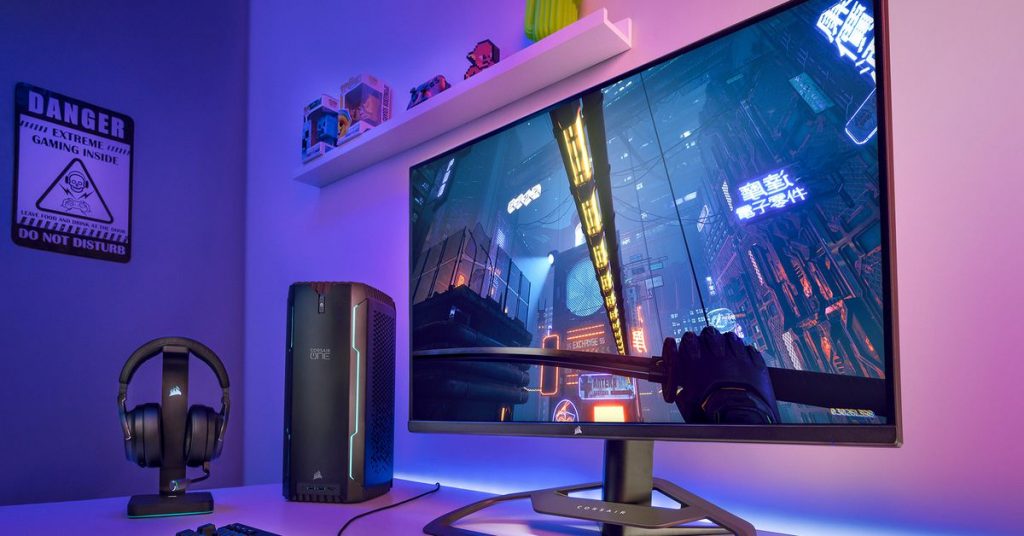 Corsair’s first gaming monitor is the pricey, 32-inch Xeneon
