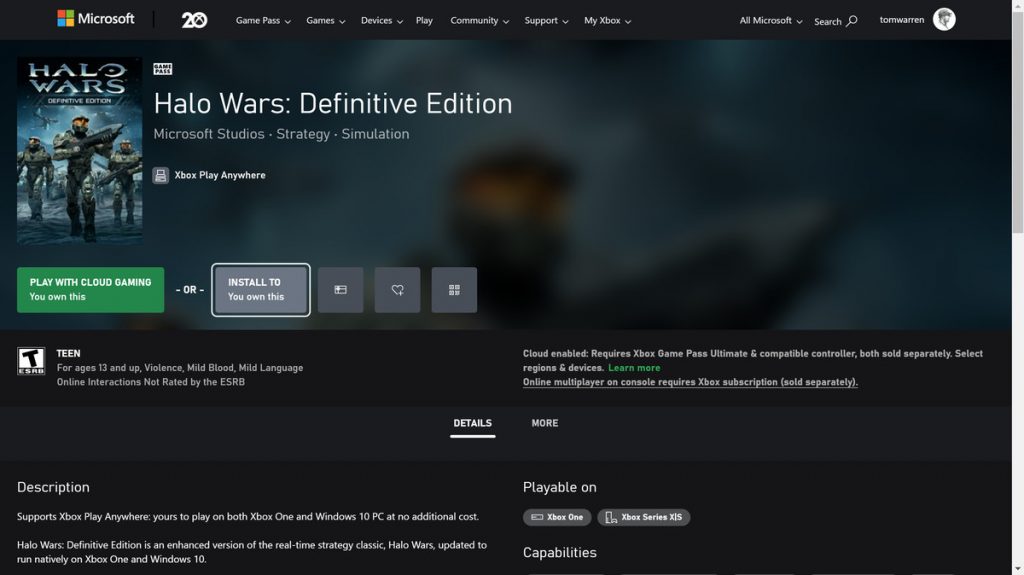 Microsoft’s new Xbox web store integrates Xbox Cloud Gaming and wish lists