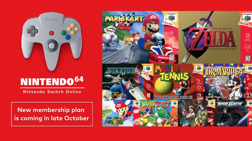 Nintendo Switch Online’s N64 and Sega Genesis ‘expansion pack’ launches October 25th for $49.99 per year